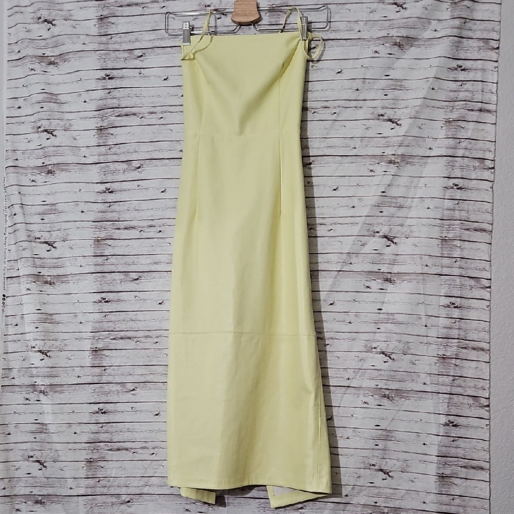 Good American Light Yellow Dress